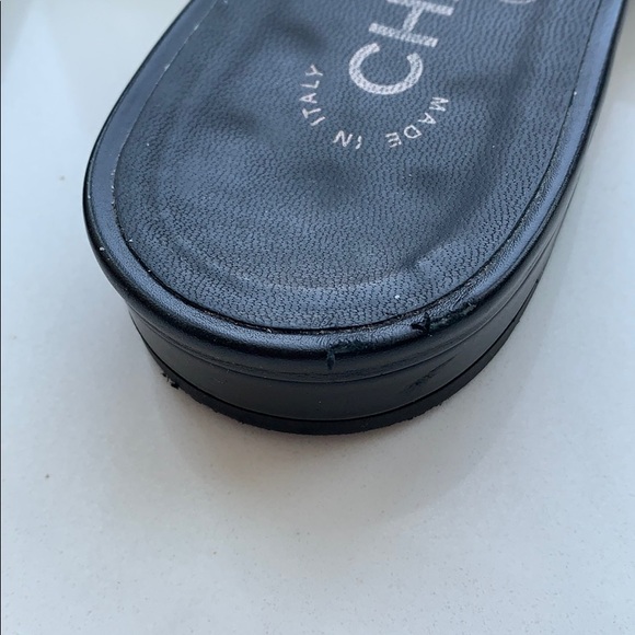 SOLD Chanel CC Sandals Sz 38C - Picture 6 of 13